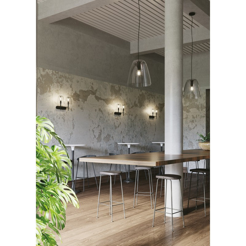 APLIQUE TRANSPARENTE ARES 2XE14 42X22X33,7CM